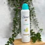اسپری بدن ضد تعریق داو dove سری Go Fresh با رایحه گلابی و آلوئهوراپ