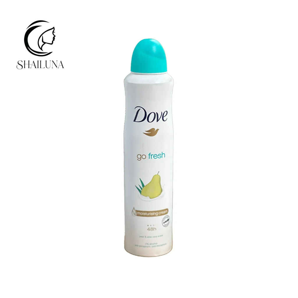 اسپری بدن ضد تعریق داو dove سری Go Fresh با رایحه گلابی و آلوئه‌وراپ